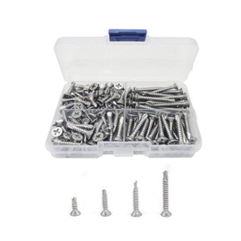 Stainless Steel Screws Drill Screws Tapping Screws M4.2 x 13mm/19mm/25mm/32mm Pack of 200