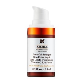 Kiehl's Powerful-Strength Line-Reducing & Dark Circle Eye Serum - Suero Para el Contorno de Ojos, Reduce Líneas de Expresión, Patas de Gallo y Ojeras 