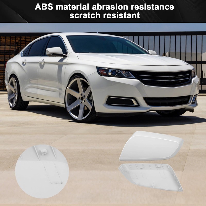 LHCDQSKCW Rearview Mirror Cover Cap Compatible with Chevy Impala 2014