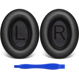 Link Dream Ear Pads for Bose Quiet Comfort 35 Soft Protein Leather Replacement Earpads Ear Cushions Ear Pad for Bose QC 35/25 / 15 QC2 / Ae2 / Ae2i / Ae2W / Sound Link/Sound True (Blue)
