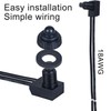 DMWD 12V Waterproof IP67 Latching RV Push Button Switch ON