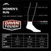 Darn Tough Women's 1/4 Ultra-Lightweight Run Sock (Style 1044) -