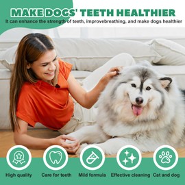 Ganbaro Plaque off Powder for Dogs, Dog Dental Powder, Dog Bad Breath Treatment, Tartar Remover for Dogs Teeth, Natural Dog Teeth Cleaning, Fresh Breath, for Dog Teeth & Bad Breath, 50g