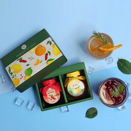 orange tree New premium Jeju tea gift set of 2 types Schisandra citron New premium Jeju tea 2 types / 뉴 프리미엄 제주 티 2종 선물세트 오미자 유자 뉴 프리미엄 제주 티 2종