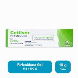 Cetilver Pirfenidona Gel Cajas Gramos Maver Laboratorios Tratamiento Antifibrótico Cicatrices Quemaduras Fibrosis Cutánea Uso Tópico