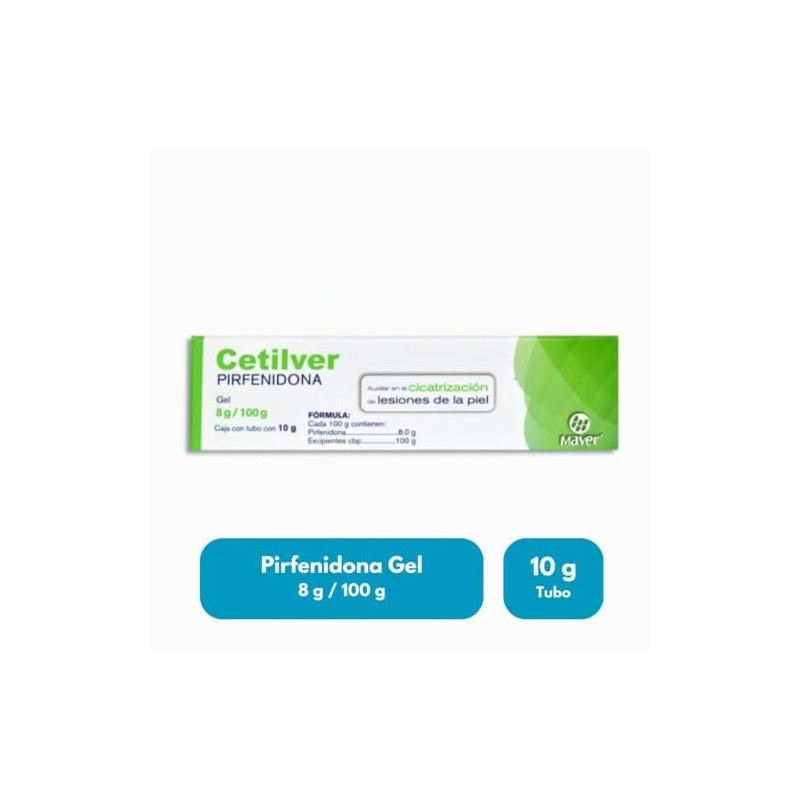 Cetilver Pirfenidona Gel Cajas Gramos Maver Laboratorios Tratamiento Antifibrótico Cicatrices