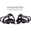 YBEKI Pro-Grade SPD Spin Bike Pedals and Straps/Toe Clip for