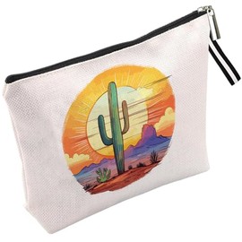 Bolsa de maquillaje portátil para mujer, organizador de cosméticos de viaje, W2, Retro