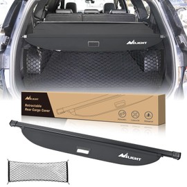 Nilight Trunk Cargo Cover for Hyundai Santa Fe 2024 2025, Retractable Security Shade Rear Cargo Cover, with Trunk Storage Net