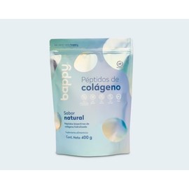 BAPPY - Péptidos de Colágeno Hidrolizado en Polvo - Porcino Tipo II - Sin Sabor - 400 gr - 40 Días - para Adultos
