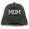 Trendy Apparel Shop Mamá Bordado Pigmento teñido no estructurado Cap,