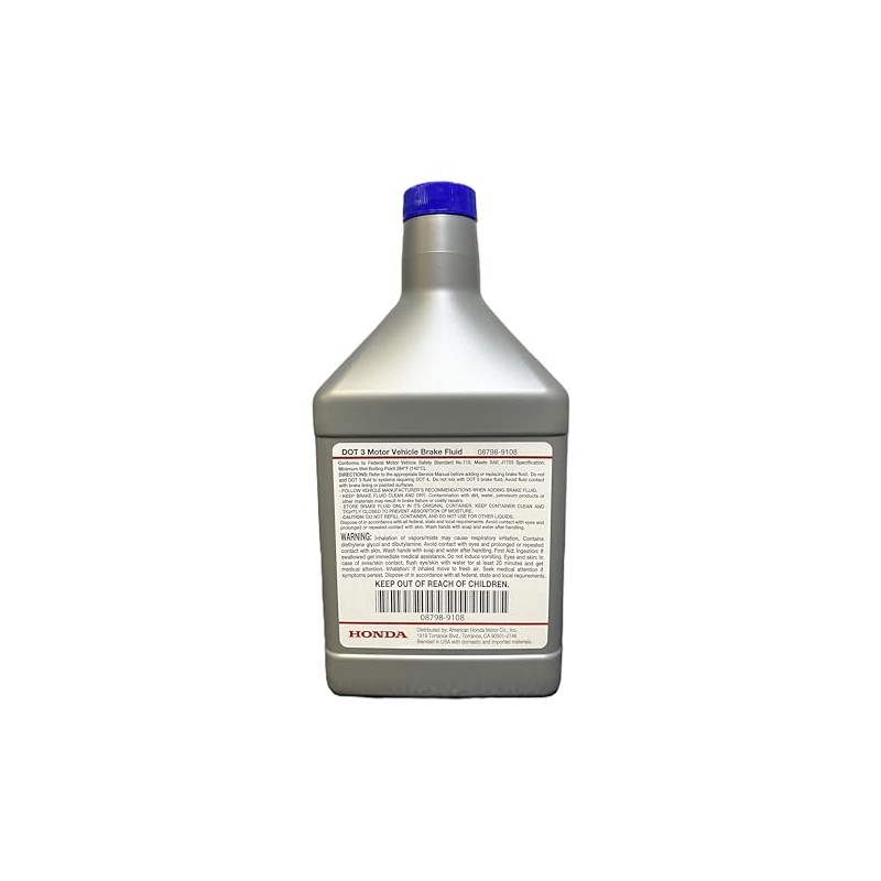 Honda 08798-9108 DOT 3 Motor Vehicle Brake Fluid 32 FL