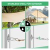 Quorvax Shade Sail Hardware Kit 6 Inch - Heavy-Duty Stainless