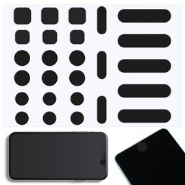 QfwdfcTrenz 26PCS Universal Webcam Covers Laptop Camera Cover Privacy Protection Accessory - 6 Sizes for Every Size Webcam on Any Device, Great for Privacy - Black