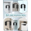 MeBantoo Updated U Patio Sliding Door Loop Lock Latch -