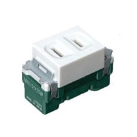 Panasonic Cosmo Series Wide 21 Embedded Single Outlet White 2-Piece Set WN1001SW2