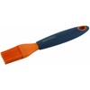 FACKELMANN Backpinsel Soft 19cm in grau/orange, Silikon, 19 x 6