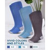 Doctor's Select 3 Pairs Plus Size Compression Socks Wide Calf
