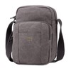 Troop London TRP0370 Classic Canvas Across Body Bag Burgundy