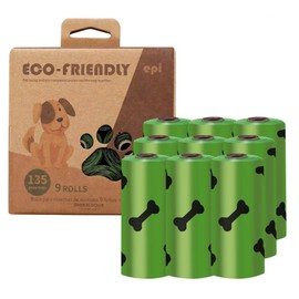 Eco-Friendly (135 Bags) Biodegradable Poop Bags – Extra Thick, Leak-Proof & Odor-Blocking. Lavender Scented, 9 Rolls.