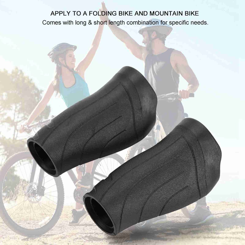Plastic Short Long Mountain Folding Bike Handlebar Bar Grips (2