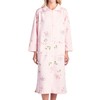 Casual Nights Women's Long Quilted Robe House Dress - Floral