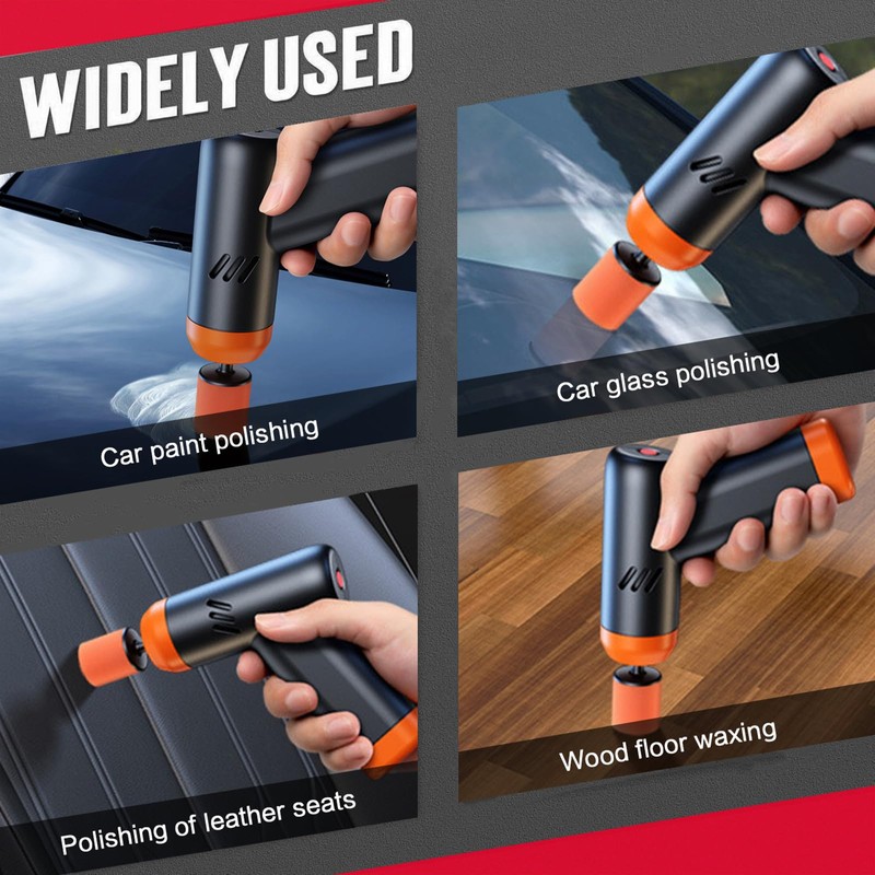 Mini Cordless Polisher for Car Detailing, 13PCS Kit with 5