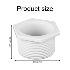 Gosknor 2pcs Universal Wall Fitting Connector Assembly Repair Valve for Polaris, Quick Disconnect Automatic Pool Cleaners Replacement Pool Jet Nozzles Pool Plugs Compatible with Polaris 180 280 380