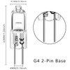 G4 Halogen Bulb T3 20 Watt 220lm G4 Bi-Pin Bulb