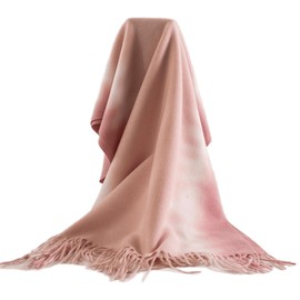 OVOY Women's Fashion Gradient-Two-tone Faux Cashmere Scarf All Season Warm Wrap Scarf 78”*26