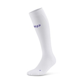 CEP Core Run Ultralight Tall Socks, White, Women, IV