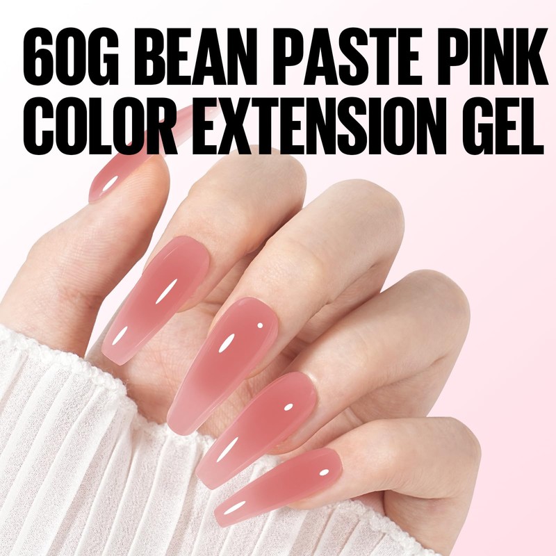 TOMICCA 60 g Polygel Acrylic Gel for Nails Nude Quick