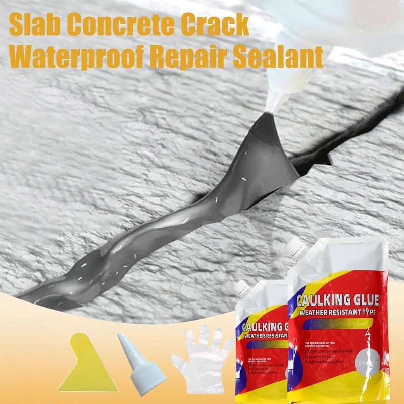 3 Pcs Slab Concrete Crack Waterproof Repair Sealant, Concrete Crack
