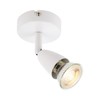 Saxby Amalfi 50W Single Gloss White Decorative Commercial Domestic Adjustable