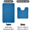 EDS 2 Piece Ichra Bath Mat Set Non Slip Ultra