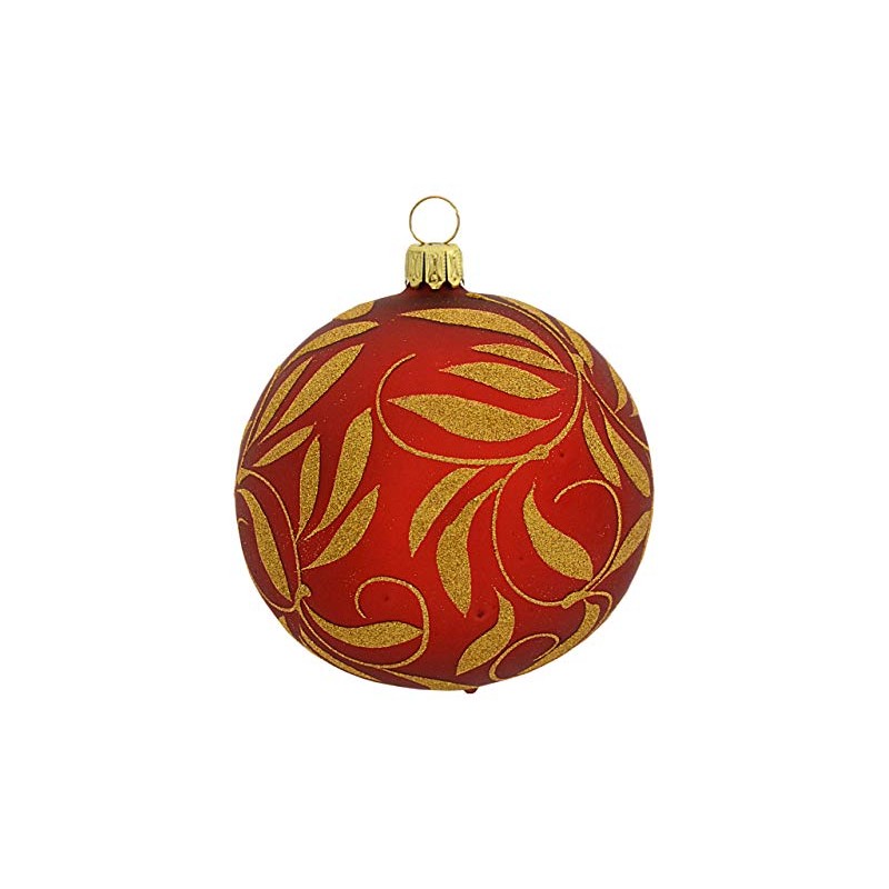 Jingle Bells Lauscha Baroque Christmas Tree Baubles Red / Gold