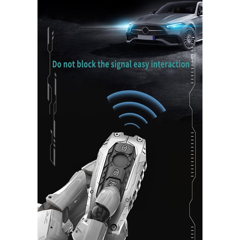 Heavy Metal Key Fob Cover Case Protector Suitable for Keychain,