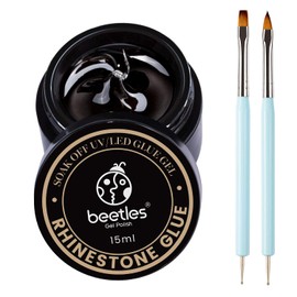 Beetles 3D Nail Sculpting Gel for Nail Art - 6 Colors No Wipe Nail Polish Rhinestone Nail Art Glue for Drawing Molding Sculpture Jewelry Decoration Manicure DIY Design