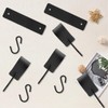 UOCAI Pack of 10 Black S-Hooks Shape, Hooks for Clothes