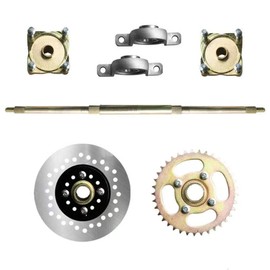 815mm(32.09'') Go Kart Rear Axle Kit w/Brake Disc Assembly Sprocket For Mini Kids ATV QUAD Buggy Universal Replacement Tools US Stock