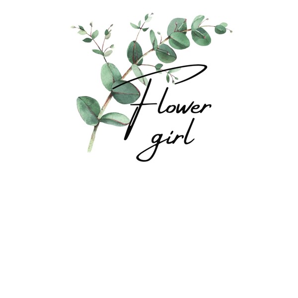 Flower Girl Notebook, 100 lines pages, flower girl proposal inside,