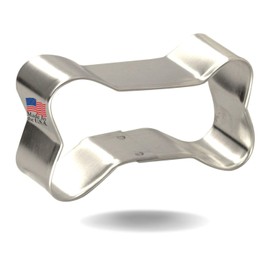 Dog Treat Kit 4-Piece Bone & Paw Print Cookie Cutter Set DIY Homemade Dog Treats with Recipe