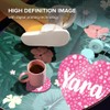 1 x Heart Coaster - Name Yara Pink Hearts Love