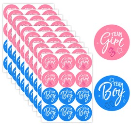 Gender Reveal Stickers 120pcs GenderReveal Stickers Games Baby Shower Party Favors Suppliesgender Reveal Decorations Revelacion De Sexo De Bebe Team Boy Or Girl Pins Babystickers Blue Pink-Gender
