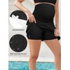 SHEKINI Maternity Ruffled Skirt Over and Under Belly High Waisted
