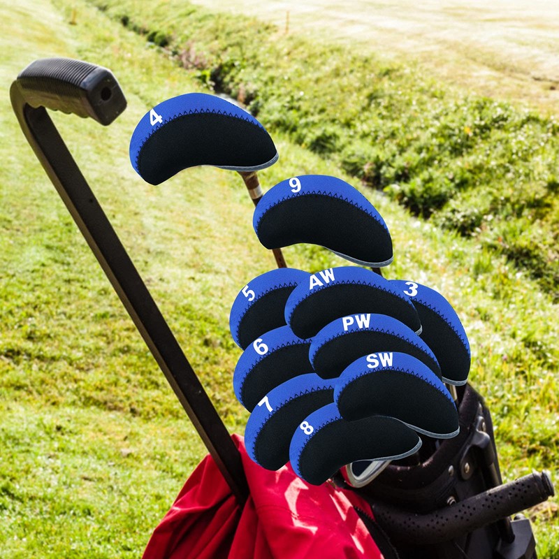 Golf Club Iron Head Covers Neoprene with Numbers Printed Value