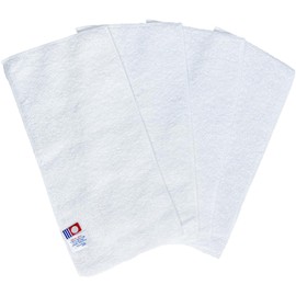 Imabari Half Towel Handkerchief, 4.9 x 9.8 inches (12.5 x 25 cm), Off White, Set of 4, Angel, Made in Japan, 100% Cotton, Soft, Absorbent, Compact