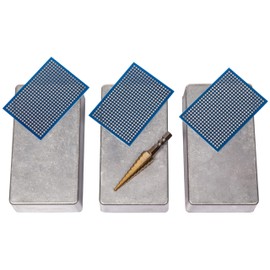 3 pcs 125B Enclosure Box incl. Step Drill, PCBs, Aluminum Guitar Effect Pedal Case, unpainted