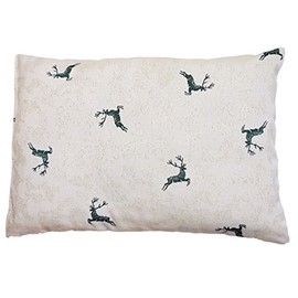 Pine Cushion Stag Green Filled with Pine Shavings Made from 100% Alpine Pine Wood 30 x 20 cm