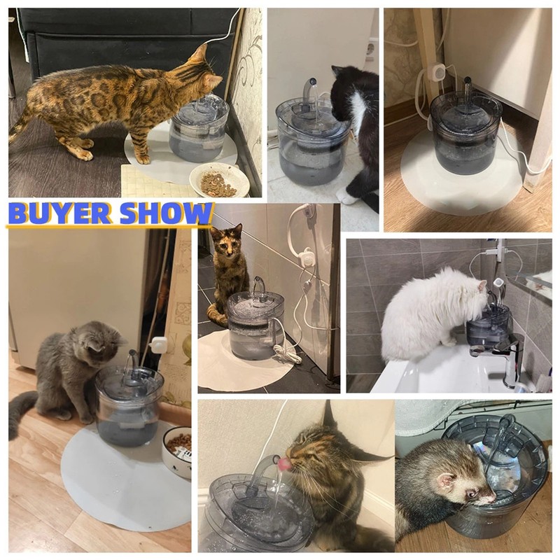 8 Pack Cat Water Fountain Filters Automatic Large Dog Water